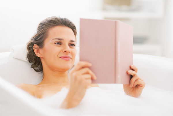 Čtení ve vaně
