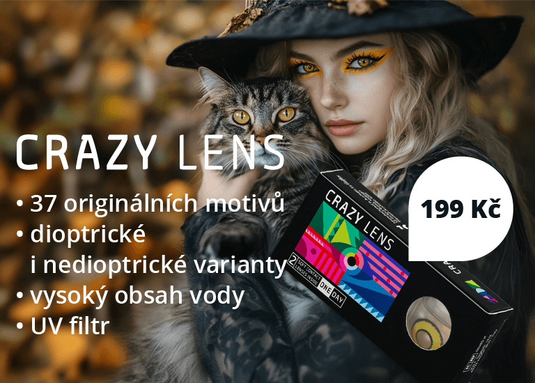 37 originálních motivů, dioptrické i nedioptrické varianty, vysoký obsah vody, UV filtr