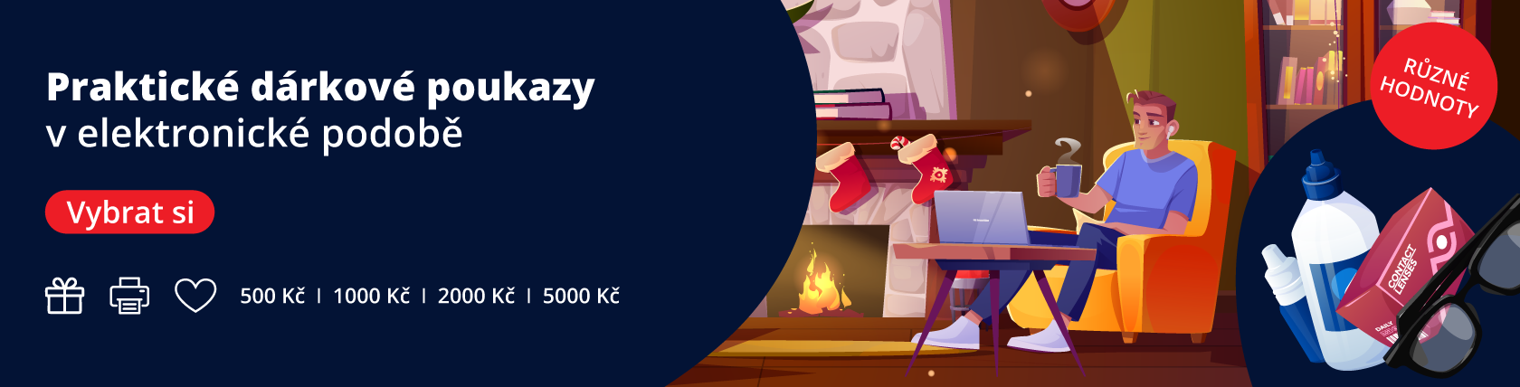 Praktické dárkové poukazy v elektronické podobě
