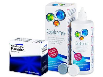 PureVision (6 čoček) + roztok Gelone 360 ml