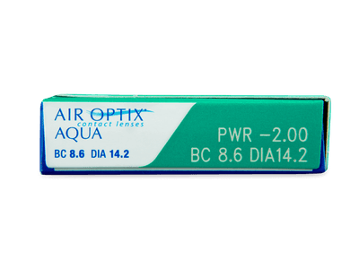 Air Optix Aqua (3 čočky) - Náhled parametrů čoček