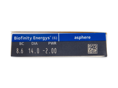 Biofinity Energys (6 čoček) - Náhled parametrů čoček