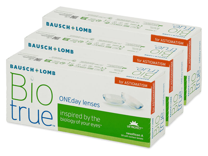 Biotrue ONEday for Astigmatism (90 čoček) - Torické kontaktní čočky