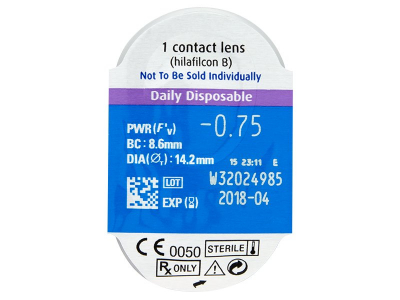 SofLens Daily Disposable (90 čoček) - Vzhled blistru s čočkou