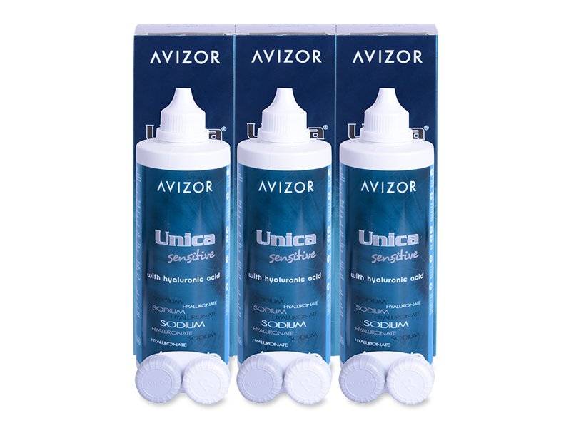Roztok Avizor Unica Sensitive 3x 350 ml - Výhodné trojbalení roztoku