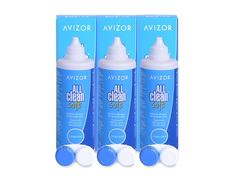 Roztok Avizor All Clean Soft 3x 350 ml - Výhodné trojbalení roztoku