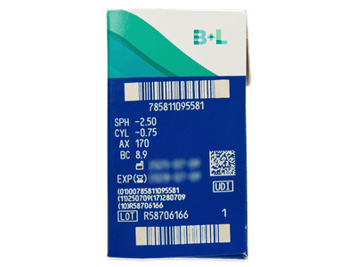 PureVision 2 for Astigmatism (6 čoček) - Náhled parametrů čoček