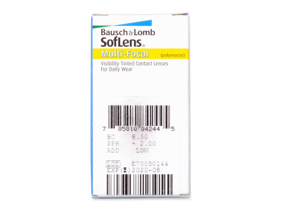 SofLens Multi-Focal (3 čočky) - Náhled parametrů čoček
