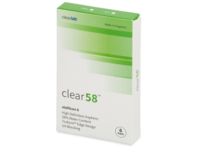 Clear 58 (6 čoček) - Čtrnáctidenní kontaktní čočky