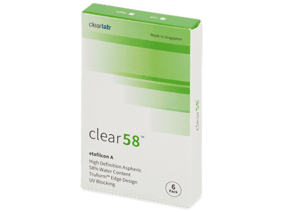 Clear 58 (6 čoček) - Čtrnáctidenní kontaktní čočky