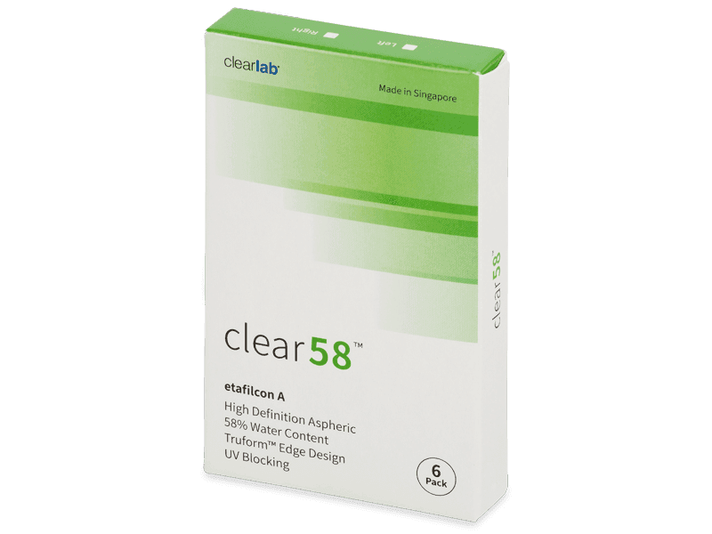 Clear 58 (6 čoček) - Čtrnáctidenní kontaktní čočky