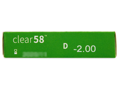 Clear 58 (6 čoček) - Náhled parametrů čoček