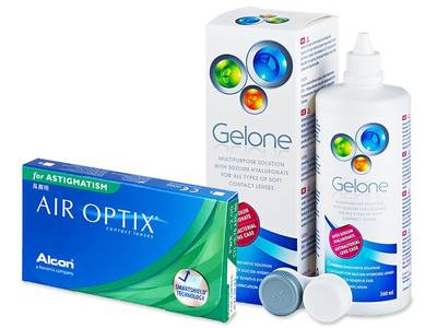 Air Optix for Astigmatism (6 čoček) + roztok Gelone 360 ml