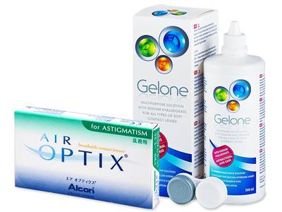 Air Optix for Astigmatism (6 čoček) + roztok Gelone 360 ml - Předchozí design