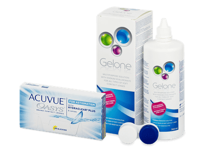 Acuvue Oasys for Astigmatism (6 čoček) + roztok Gelone 360 ml - Výhodný balíček