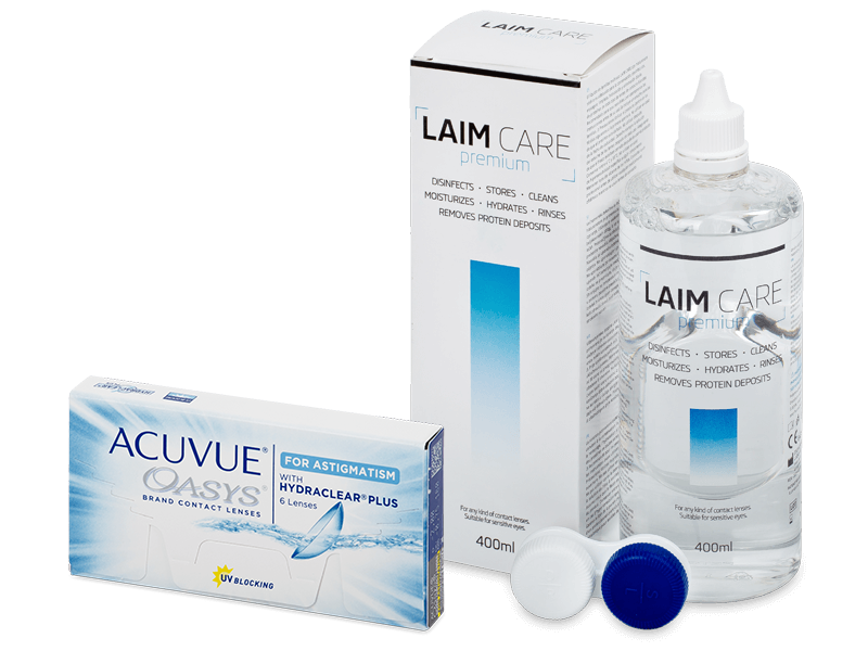Acuvue Oasys for Astigmatism (6 čoček) + Laim-Care 400ml - Výhodný balíček