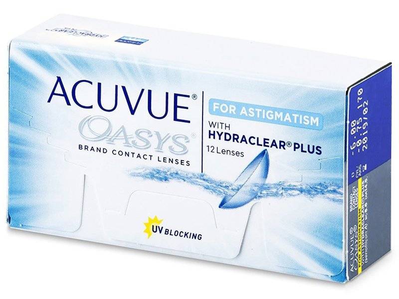 Acuvue Oasys for Astigmatism (12 čoček) - Torické kontaktní čočky