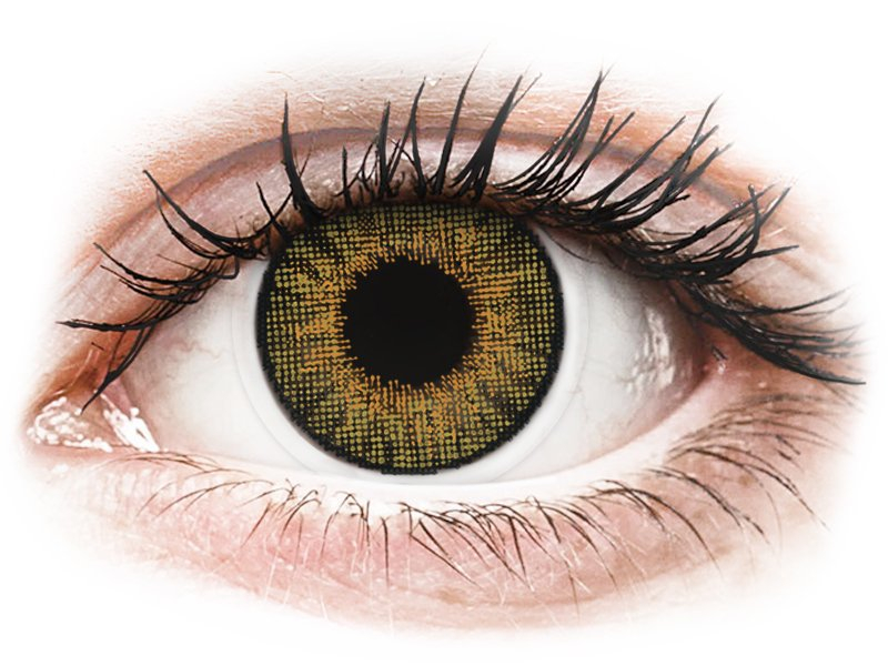 Air Optix Colors - Pure Hazel - nedioptrické (2 čočky) - Barevné kontaktní čočky