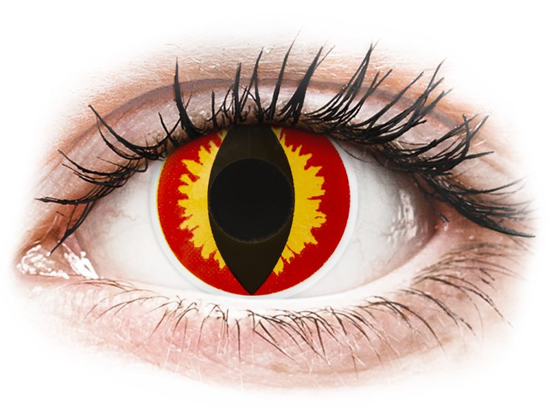 ColourVUE Crazy Lens - Dragon Eyes - nedioptrické (2 čočky) - Barevné kontaktní čočky