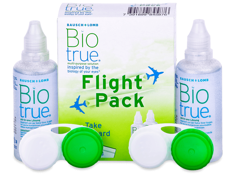 Roztok Biotrue 2x 60 ml Flight Pack - Výhodný balíček