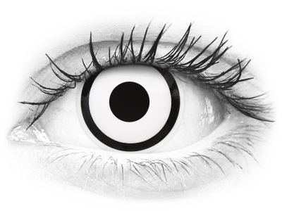 ColourVUE Crazy Lens - White Zombie - nedioptrické (2 čočky)