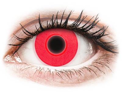 ColourVUE Crazy Glow - Red - nedioptrické