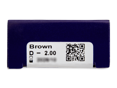 TopVue Color - Brown - dioptrické (2 čočky) - Náhled parametrů čoček