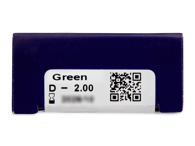 TopVue Color - Green - dioptrické (2 čočky) - Náhled parametrů čoček