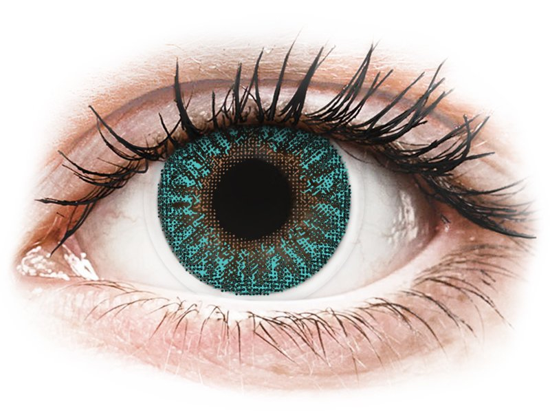TopVue Color - Turquoise - dioptrické (2 čočky) - Barevné kontaktní čočky