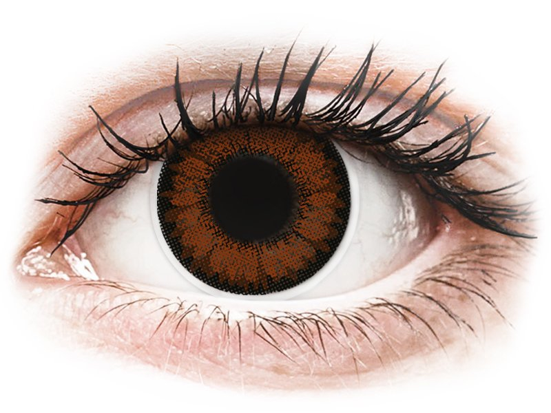 ColourVUE BigEyes Pretty Hazel - nedioptrické (2 čočky) - Barevné kontaktní čočky