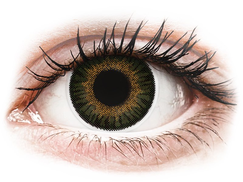 ColourVUE 3 Tones Green - nedioptrické (2 čočky) - Barevné kontaktní čočky