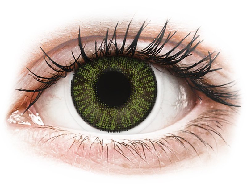 FreshLook ColorBlends Green - dioptrické (2 čočky) - Barevné kontaktní čočky
