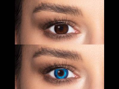 Air Optix Colors - Brilliant Blue - nedioptrické (2 čočky)