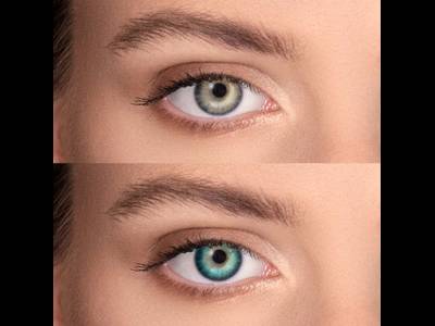 FreshLook Dimensions Carribean Aqua - dioptrické (6 čoček)