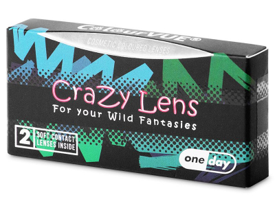 ColourVUE Crazy Lens - White Zombie - nedioptrické jednodenní (2 čočky)