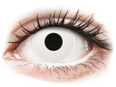 ColourVUE Crazy Lens - Whiteout - nedioptrické jednodenní (2 čočky) - Barevné kontaktní čočky
