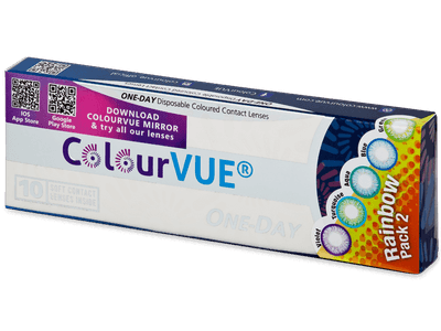 ColourVue One Day TruBlends Rainbow 2 - nedioptrické (10 čoček) - Produkt je dostupný také v této variantě balení