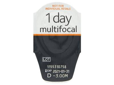 Proclear 1 Day Multifocal (30 čoček) - Vzhled blistru s čočkou