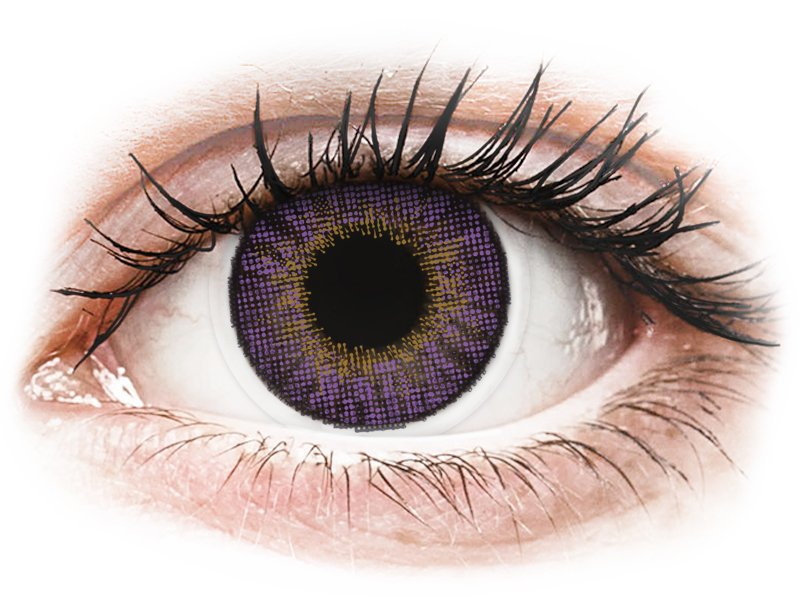 Air Optix Colors - Amethyst - nedioptrické (2 čočky) - Barevné kontaktní čočky