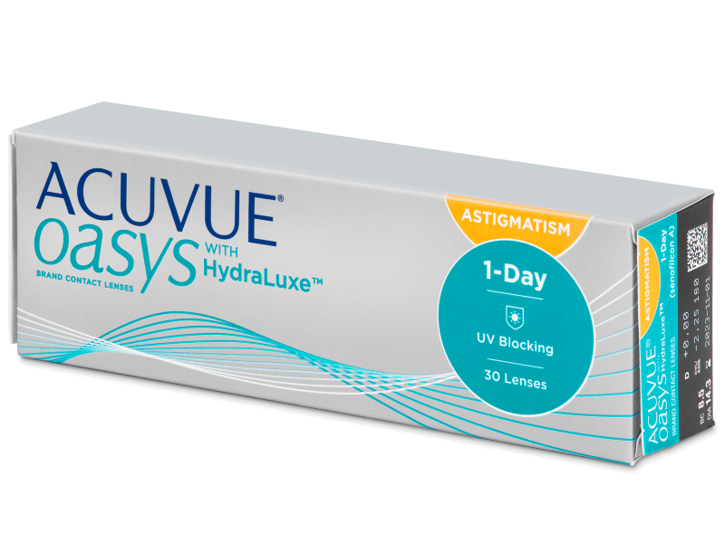 Acuvue Oasys 1-Day with HydraLuxe for Astigmatism (30 čoček) - Torické kontaktní čočky