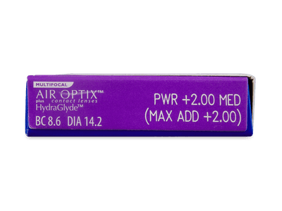 Air Optix plus HydraGlyde Multifocal (6 čoček) - Náhled parametrů čoček