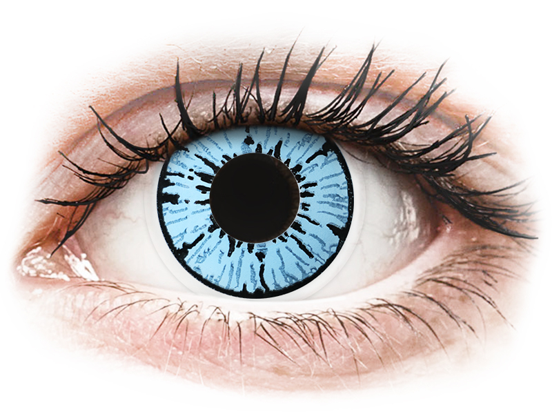 ColourVUE Crazy Lens - Blizzard - nedioptrické (2 čočky) - Barevné kontaktní čočky