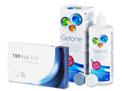 TopVue Air (6 čoček) + roztok Gelone 360 ml - Předchozí design