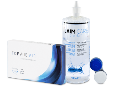 TopVue Air (6 čoček) + roztok Laim-Care 400 ml