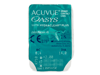 Acuvue Oasys (12 čoček) - Vzhled blistru s čočkou