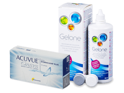 Acuvue Oasys (12 čoček) + roztok Gelone 360 ml - Předchozí design