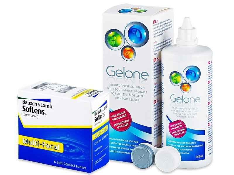SofLens Multi-Focal (6 čoček) + roztok Gelone 360 ml - Výhodný balíček