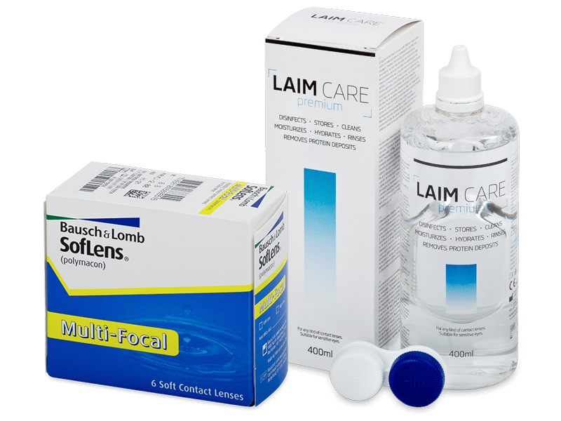 SofLens Multi-Focal (6 čoček) + roztok Laim-Care 400 ml - Výhodný balíček