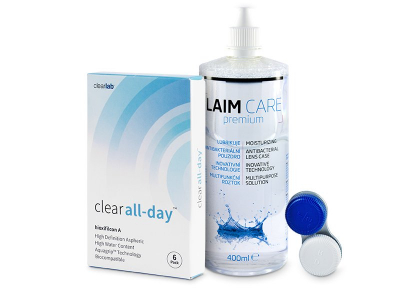 Clear All-Day (6 čoček) + roztok Laim-Care 400 ml - Předchozí design