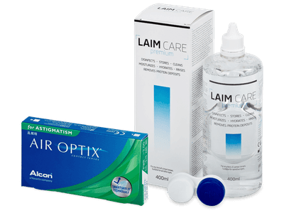 Air Optix for Astigmatism (6 čoček) + roztok Laim-Care 400 ml